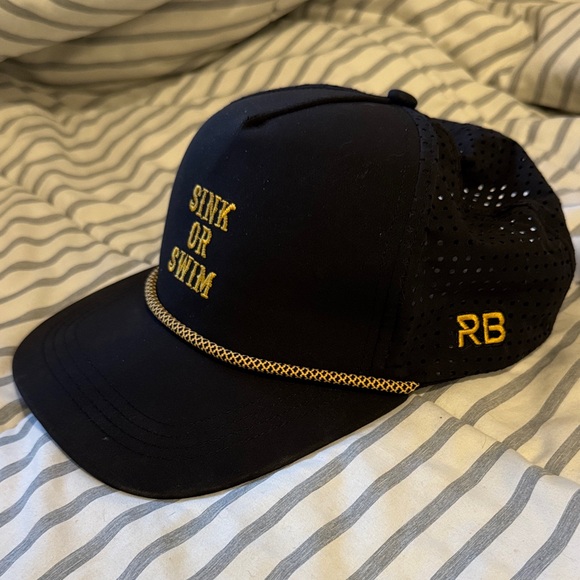 Sink or Swim Black and Gold Cap - Picture 2 of 5